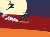 Lava and Ninja Skateboard